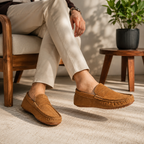 Tan Brown Medicated Suede Loafer | MLFTB01