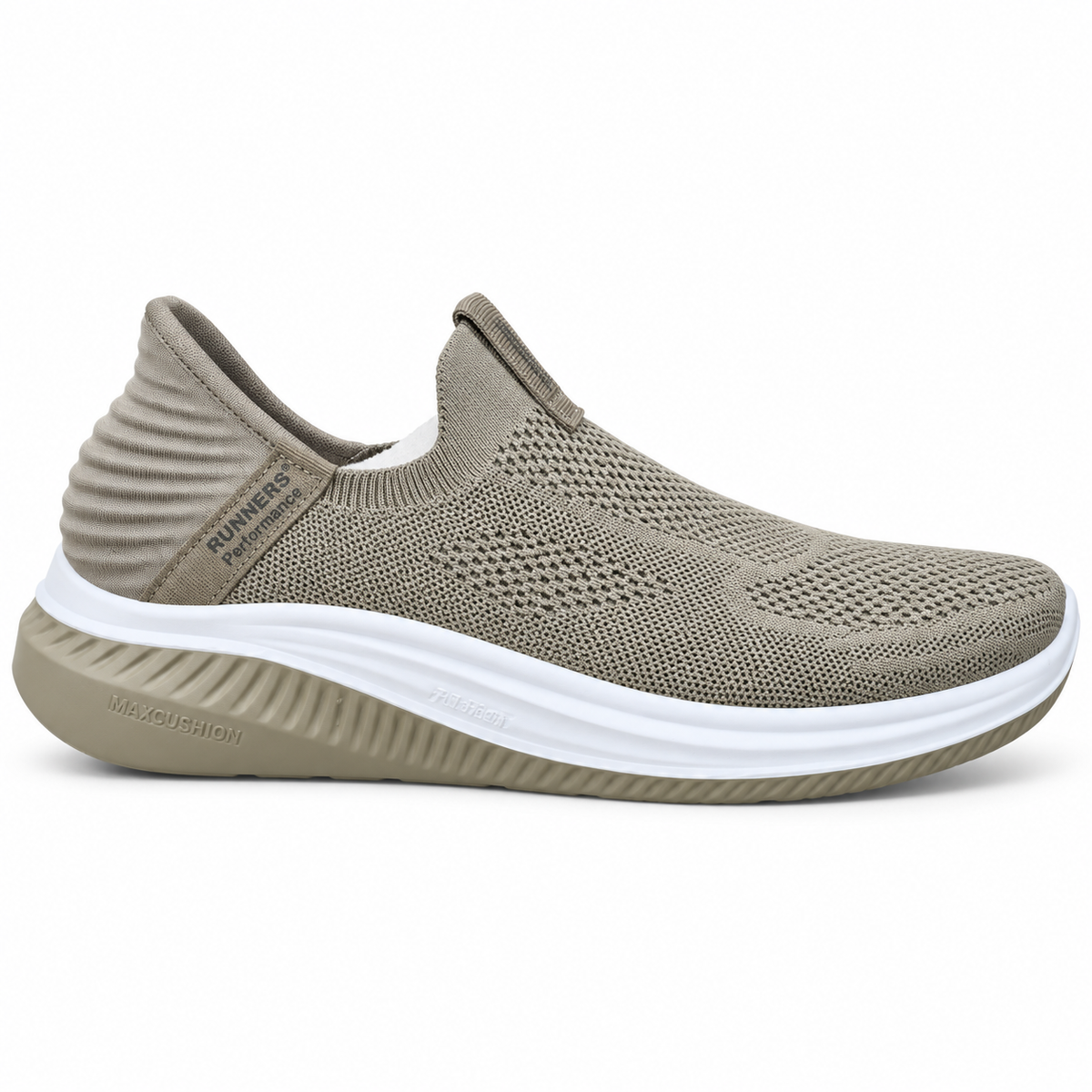 AIR FLEX PREMIUM MEN SLIP-ON BEIGE SKECHER | SBG02