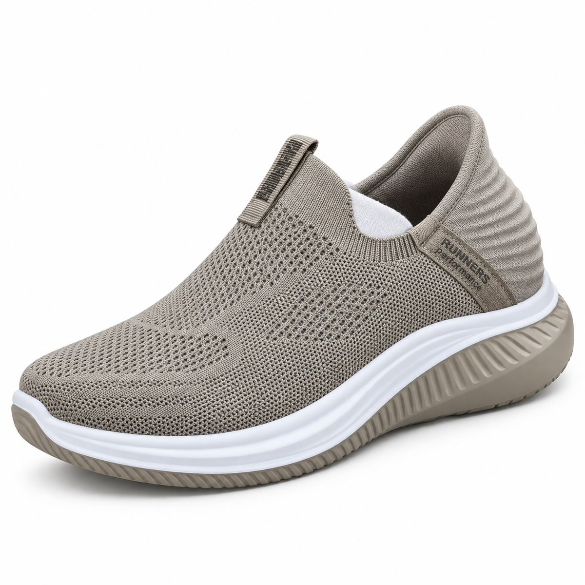 AIR FLEX PREMIUM MEN SLIP-ON BEIGE SKECHER | SBG02