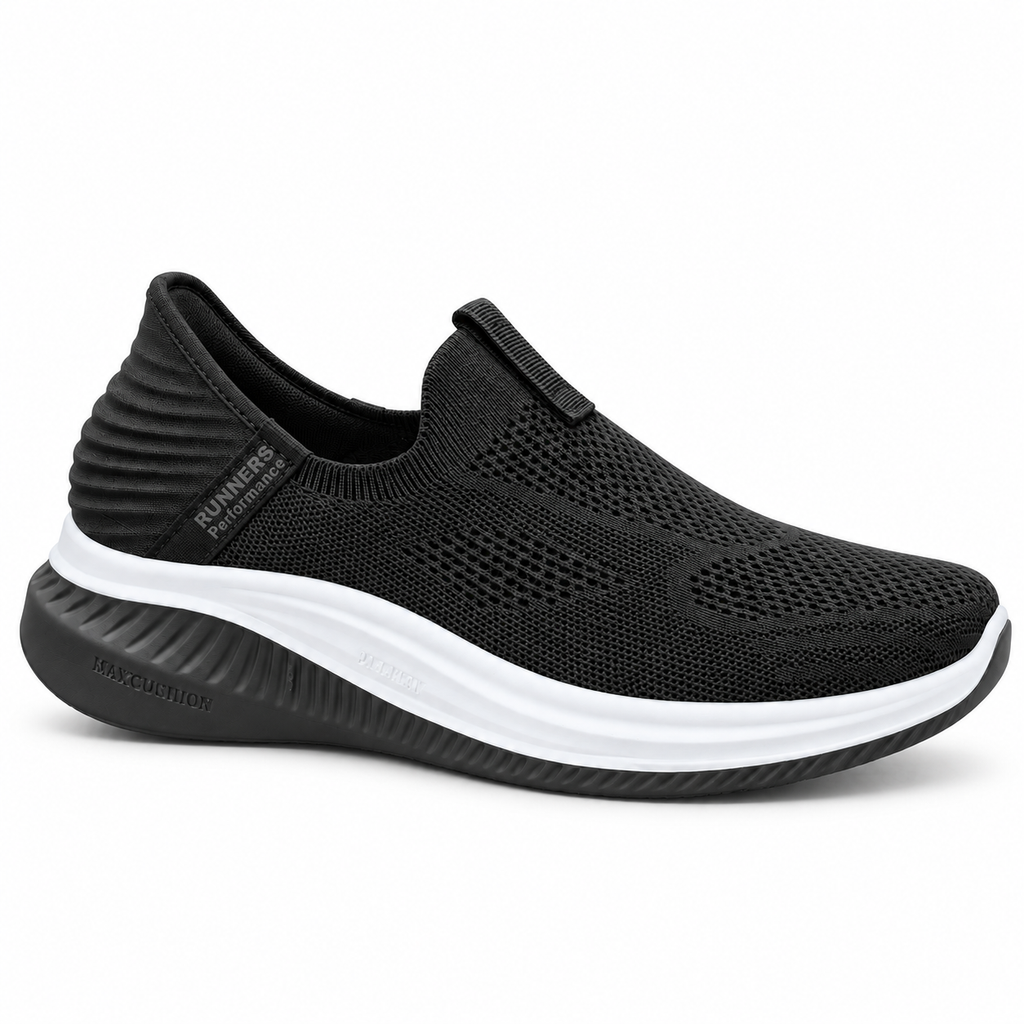 AIR FLEX PREMIUM MEN SLIP-ON BLACK SKECHER | SBL02
