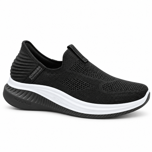 AIR FLEX PREMIUM MEN SLIP-ON BLACK SKECHER | SBL02