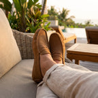 Tan Brown Medicated Suede Loafer | MLFTB01