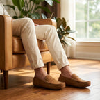 Tan Brown Medicated Suede Loafer | MLFTB01